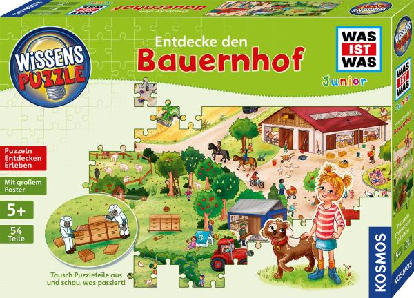 25/f7/fc/Wissens_Puzzle_Was_ist_was_Junior_Entdecke_den_Bauernhof_682651_Kosmos_Kinderspiele